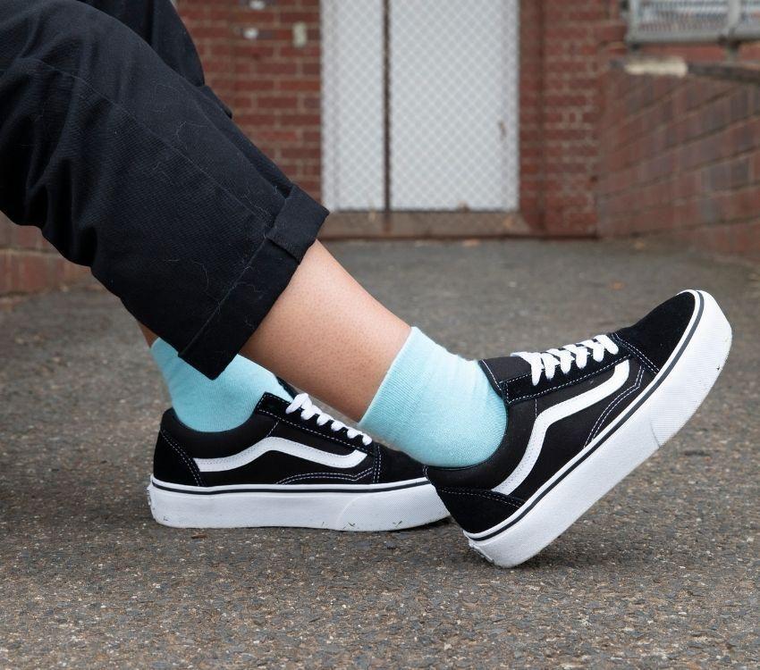 Vans Old Skool Platform Mens Womens - Black/White VN-0B3UY28 Shoes