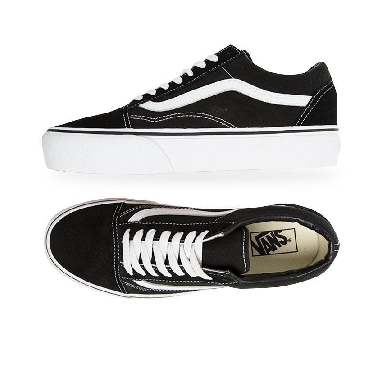 Vans Old Skool Platform Mens Womens - Black/White VN-0B3UY28 Shoes