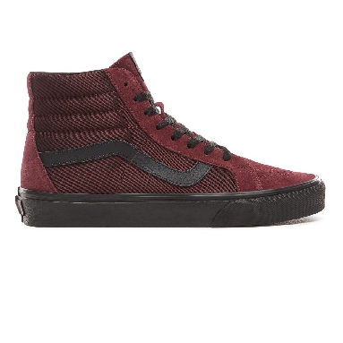 Vans Metallic Twill Sk8-Hi Reissue Classic Mens Womens - (Metallic Twill) Port Royale/Black VN0A2XSBUQN Shoes