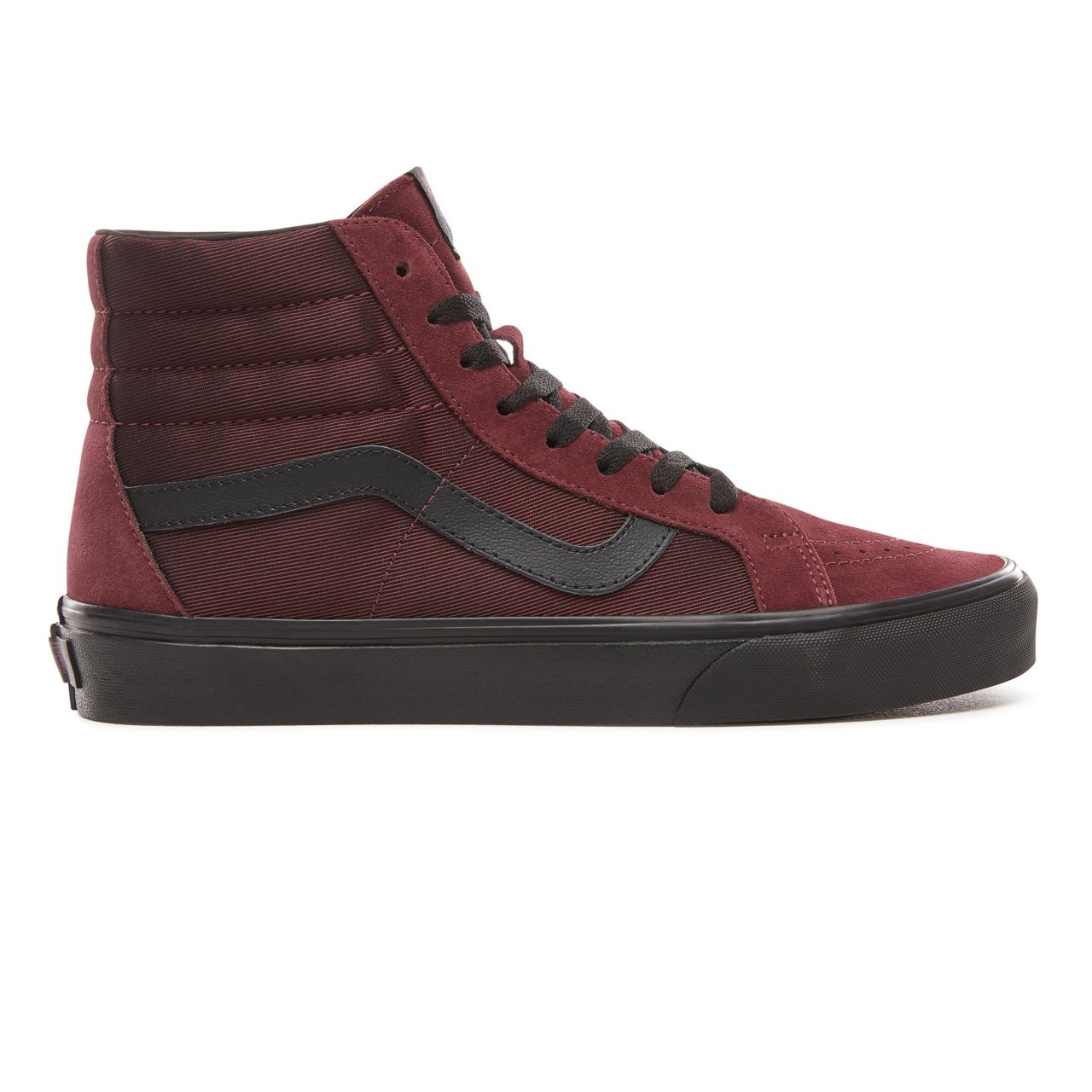 Vans Metallic Twill Sk8-Hi Reissue Classic Mens Womens - (Metallic Twill) Port Royale/Black VN0A2XSBUQN Shoes