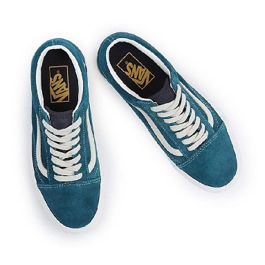 Vans Old Skool Stackform Mens Womens - Varsity Suede Deep Teal VN0A7Q5M60Q Shoes