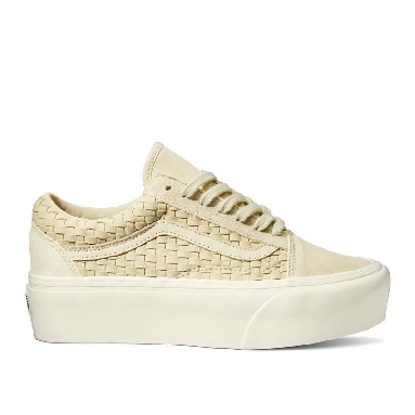 Vans Old Skool Stackform Mens Womens - Micro Weave Ivory VN0A7Q5MIVR Shoes