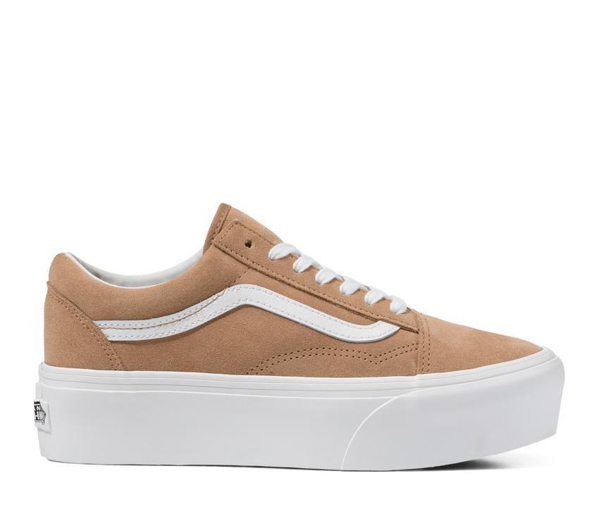 Vans Old Skool Stackform Womens - Burro/True White VN0A7Q5MB69 Shoes