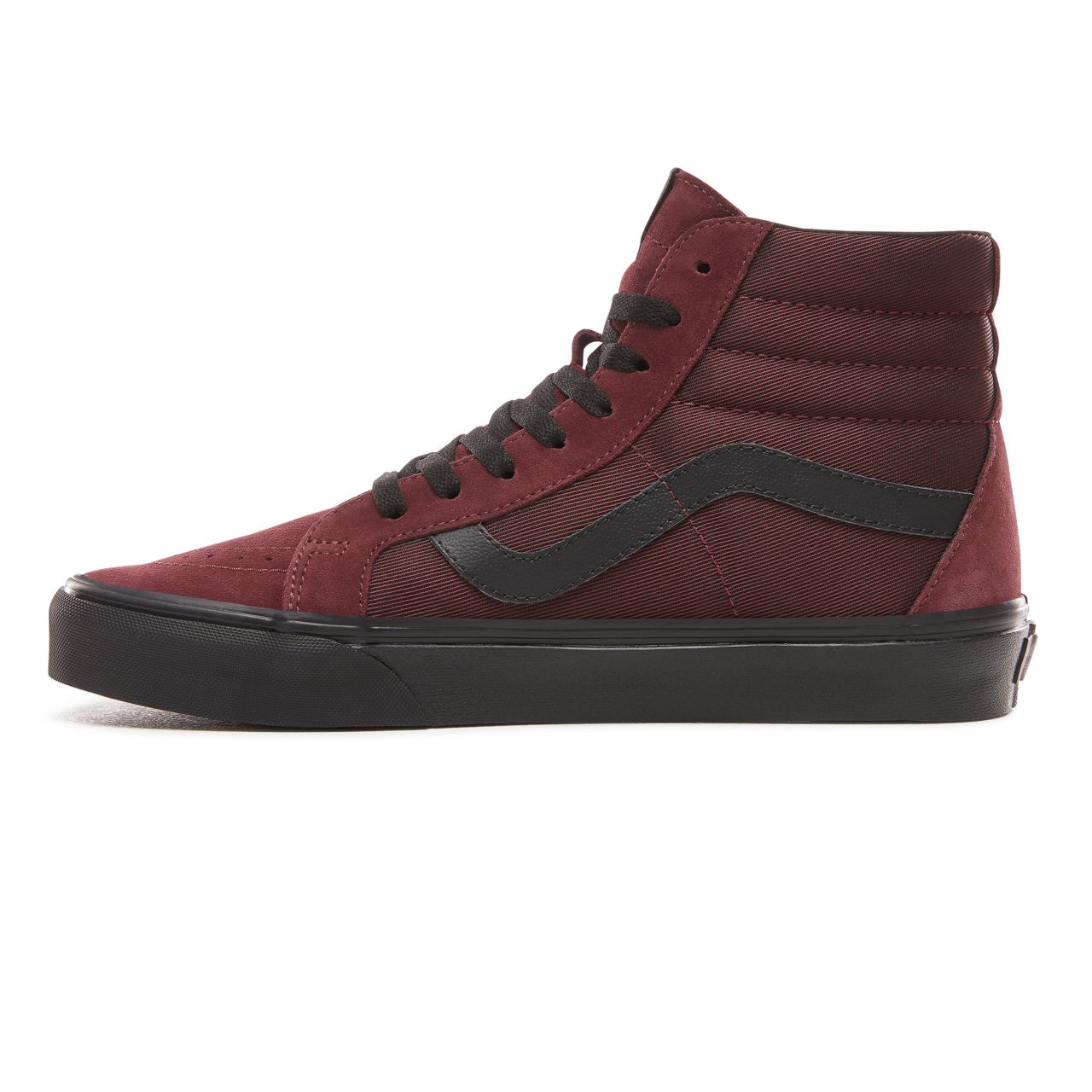 Vans Metallic Twill Sk8-Hi Reissue Classic Mens Womens - (Metallic Twill) Port Royale/Black VN0A2XSBUQN Shoes