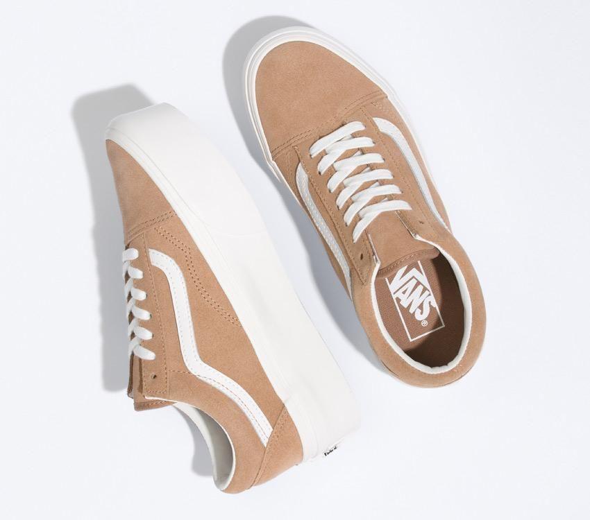 Vans Old Skool Stackform Womens - Burro/True White VN0A7Q5MB69 Shoes