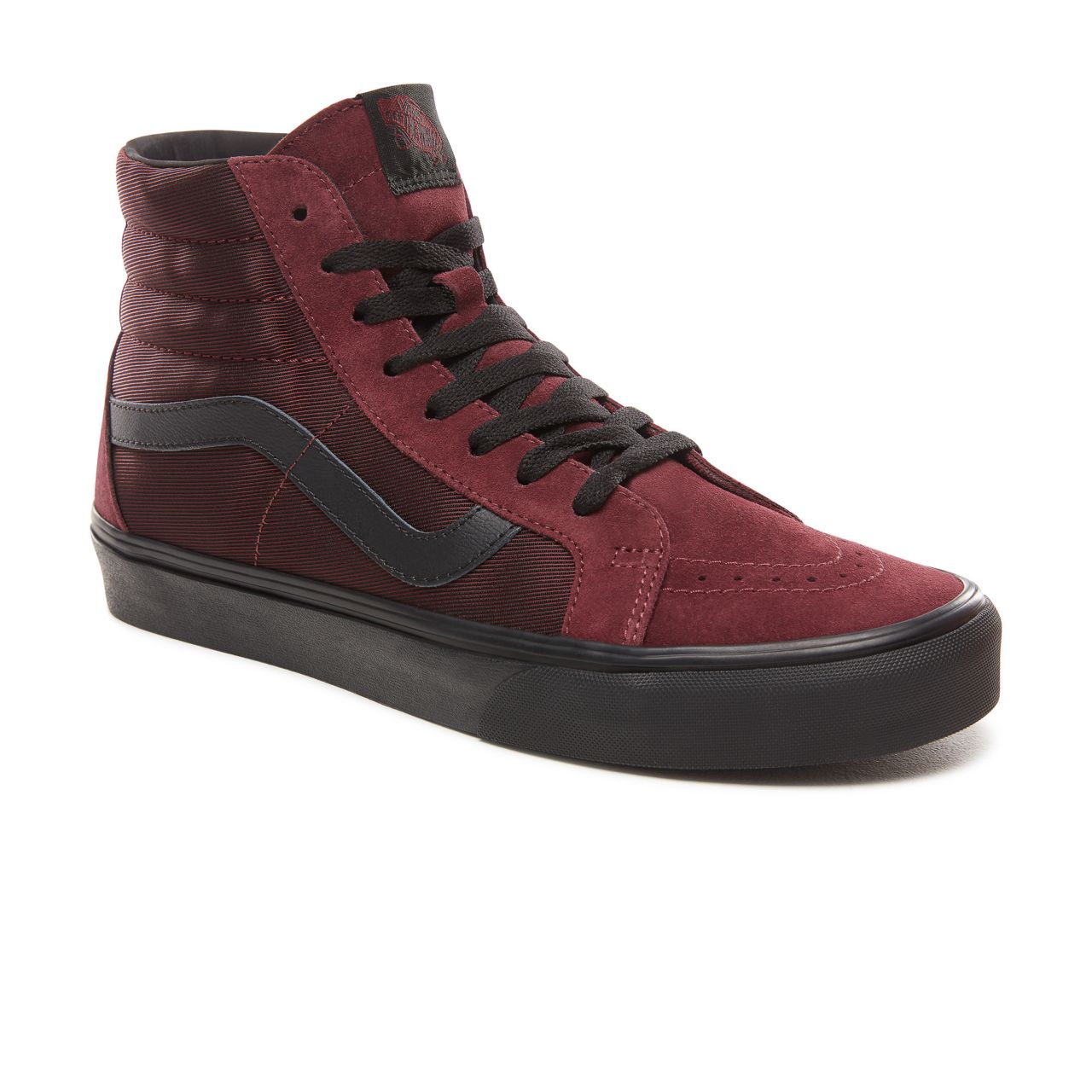 Vans Metallic Twill Sk8-Hi Reissue Classic Mens Womens - (Metallic Twill) Port Royale/Black VN0A2XSBUQN Shoes