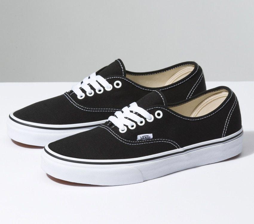 Vans Authentic Black/White Mens Womens - Black VN-0EE3BLK Shoes