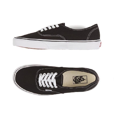 Vans Authentic Black/White Mens Womens - Black VN-0EE3BLK Shoes