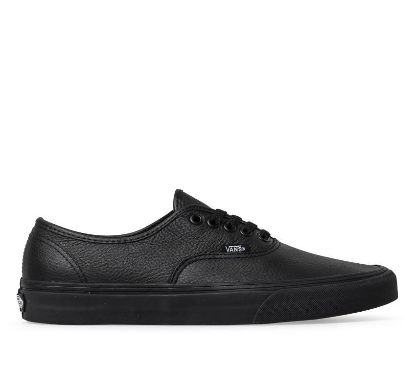 Vans Authentic Mens Womens - (Leather) black/black VN000JRAL3B Shoes