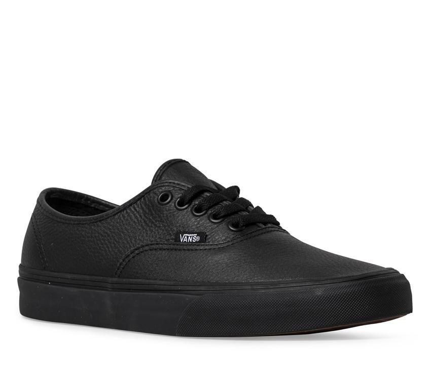 Vans Authentic Mens Womens - (Leather) black/black VN000JRAL3B Shoes