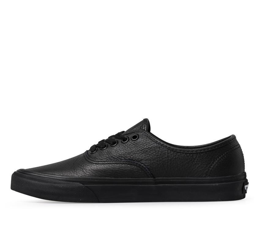 Vans Authentic Mens Womens - (Leather) black/black VN000JRAL3B Shoes