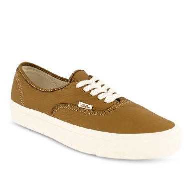 Vans Anaheim Factory Authentic 44 Dx Eco Theory Mens Womens - Eco Theory Leather Brown VN0A54F2BRO Shoes