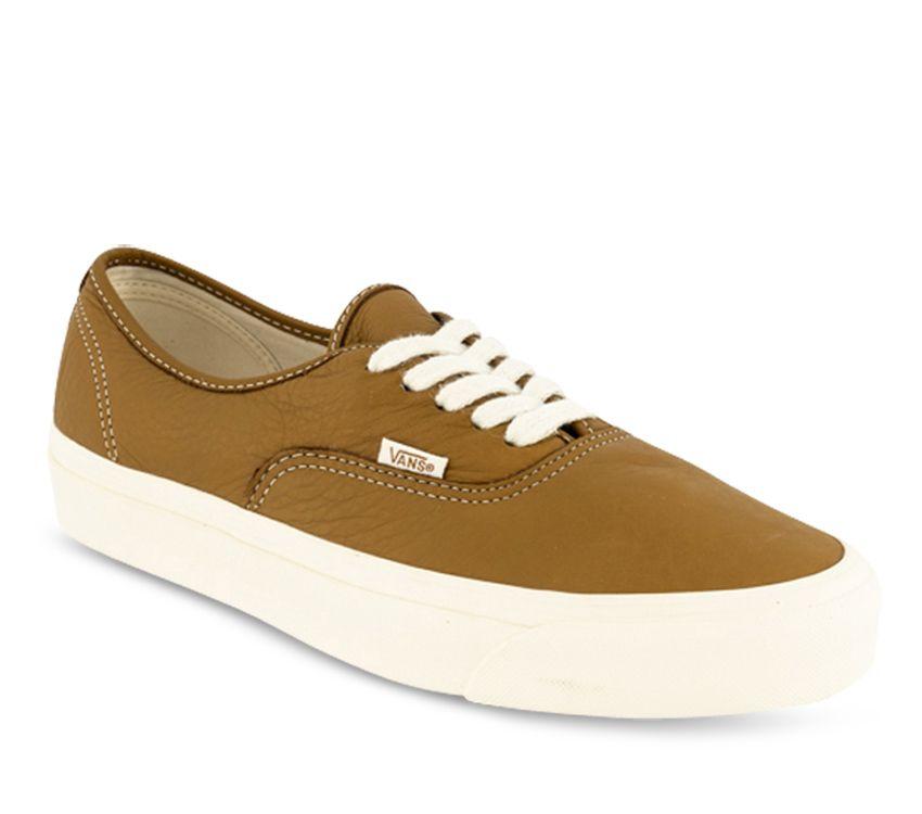 Vans Anaheim Factory Authentic 44 Dx Eco Theory Mens Womens - Eco Theory Leather Brown VN0A54F2BRO Shoes