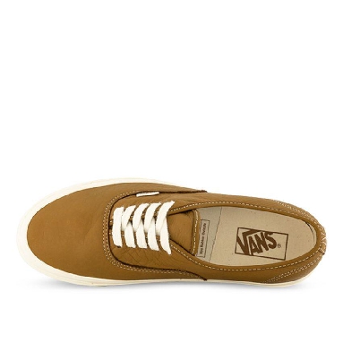 Vans Anaheim Factory Authentic 44 Dx Eco Theory Mens Womens - Eco Theory Leather Brown VN0A54F2BRO Shoes