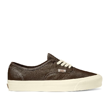 Vans Anaheim Factory Authentic 44 Dx Eco Theory Mens Womens - Eco Theory Leather Chocolate VN0A5KX4CHC Shoes