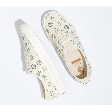 Vans Authentic Eco Theory In Our Hands Mens Womens - Eco Theory In Our Hands White VN0A5JMPTBD Shoes