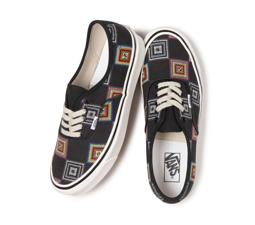 Vans Anaheim Factory Authentic 44 Dx Granny Check Mens Womens - Granny Check Black VN0A7Q5CBLK Shoes