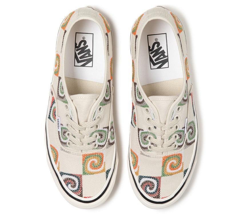 Vans Anaheim Factory Authentic 44 Dx Granny Check Mens Womens - Granny Check White VN0A7Q5CWHT Shoes