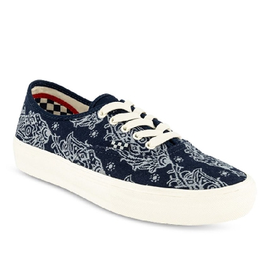 Vans Skate Authentic Paisley Mens Womens - Paisley Navy/Marshmallow VN0A5FC8FRP Shoes