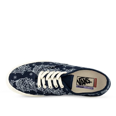 Vans Skate Authentic Paisley Mens Womens - Paisley Navy/Marshmallow VN0A5FC8FRP Shoes