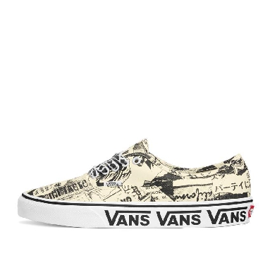 Vans Authentic Vans Collage Mens Womens - Vans Collage Black/White VN0A5KRDBZW Shoes