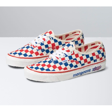 Vans x Our Legends Mongoose Authentic 44 Dx Mens Womens - Our Legends Mongoose Red/Blue VN0A4BVYRDB Shoes