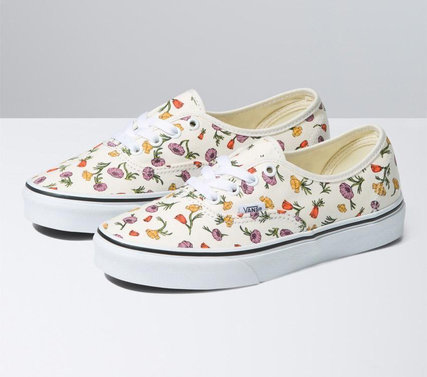 Vans Authentic Mens Womens - Poppy Floral Cream VN0A5JMPCRM Shoes