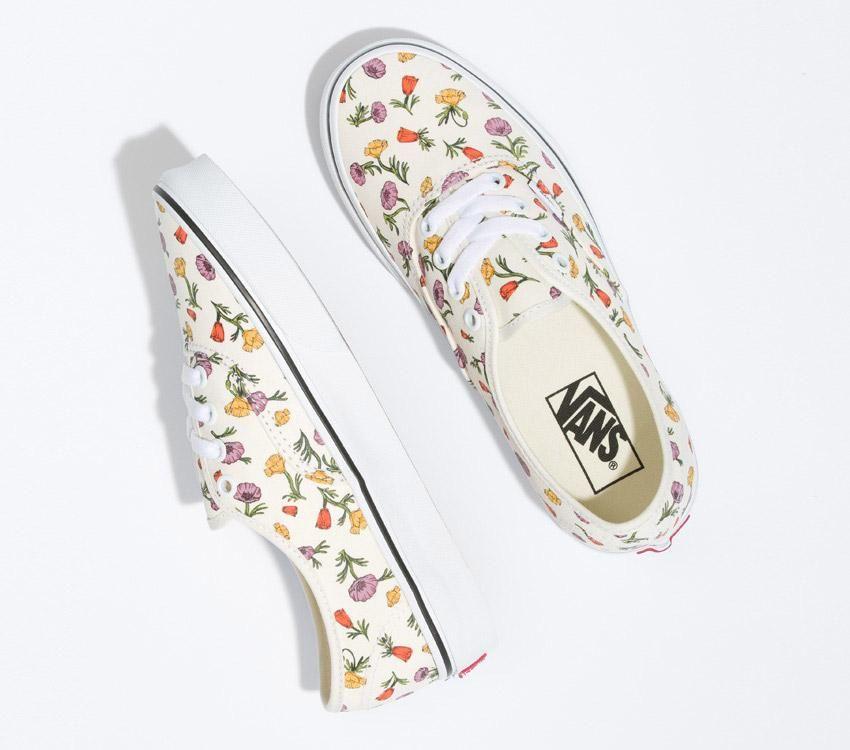 Vans Authentic Mens Womens - Poppy Floral Cream VN0A5JMPCRM Shoes