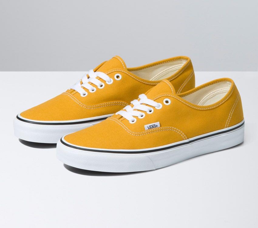 Vans Authentic Mens Womens - Color Theory Golden Yellow VN0A5JMPF3X Shoes