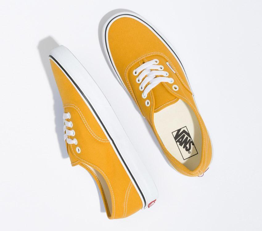 Vans Authentic Mens Womens - Color Theory Golden Yellow VN0A5JMPF3X Shoes