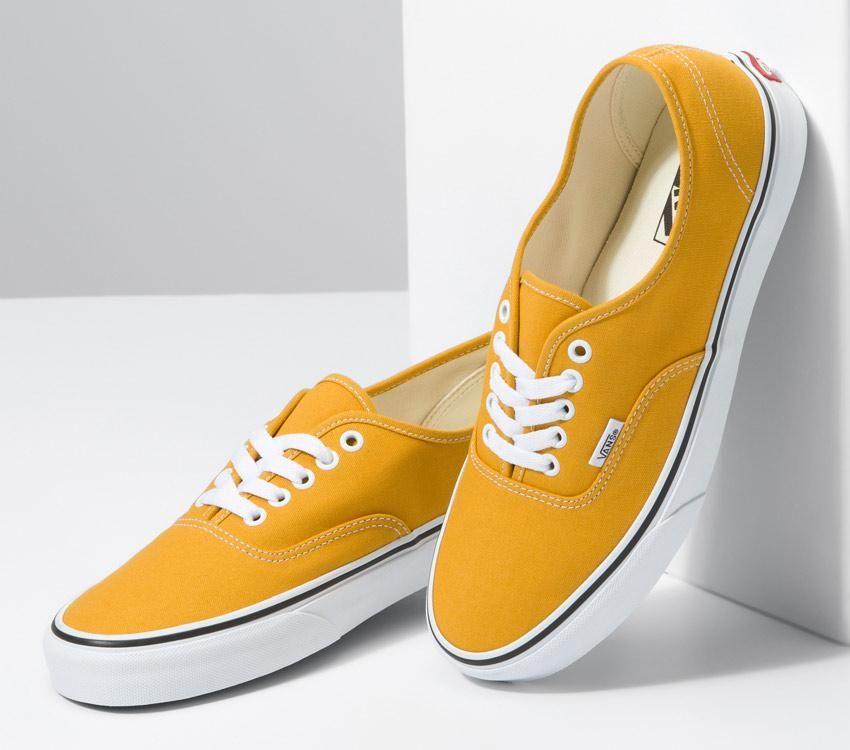 Vans Authentic Mens Womens - Color Theory Golden Yellow VN0A5JMPF3X Shoes