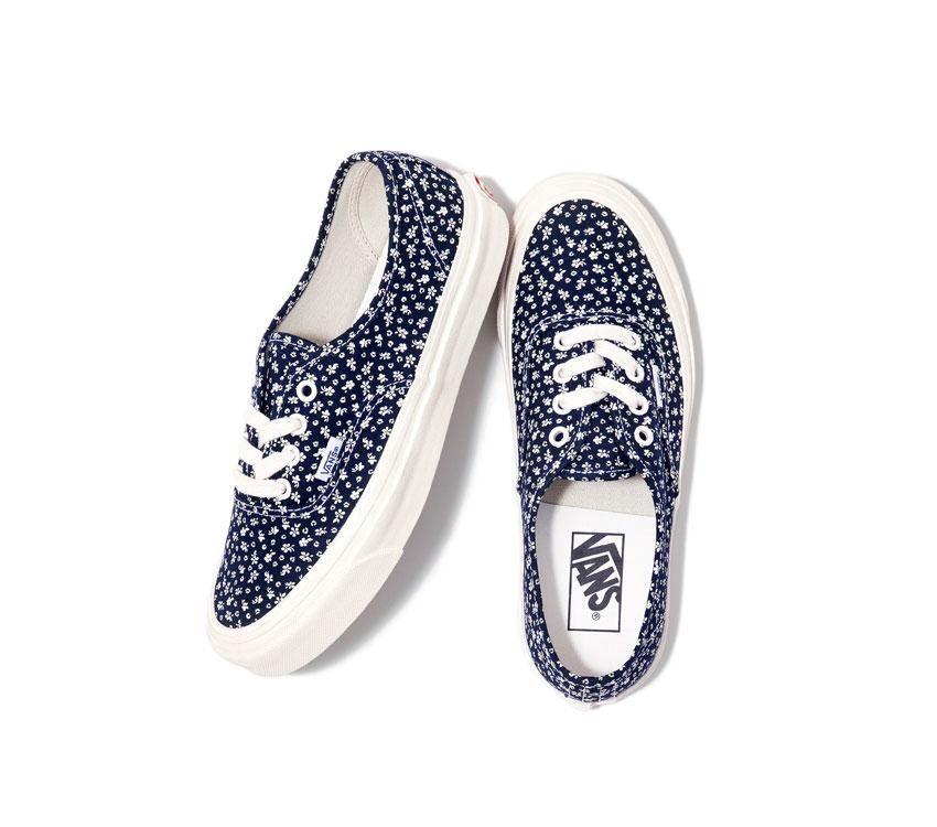 Vans Anaheim Factory Authentic 44 Dx Mens Womens - Anaheim Factory OG Floral Navy VN0A7Q5CNVY Shoes