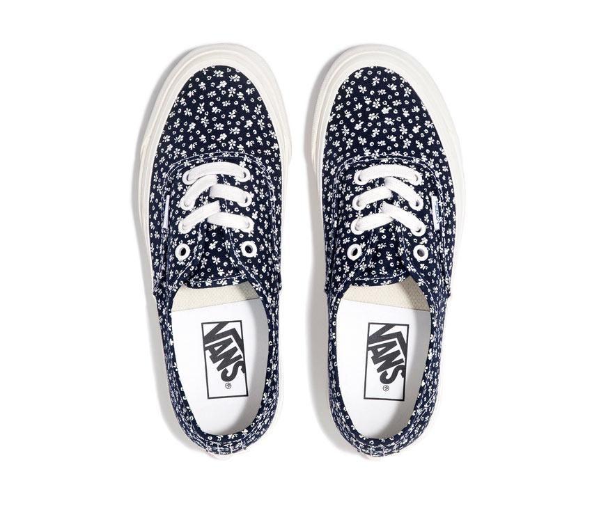 Vans Anaheim Factory Authentic 44 Dx Mens Womens - Anaheim Factory OG Floral Navy VN0A7Q5CNVY Shoes