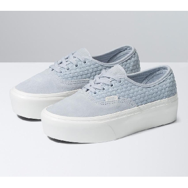 Vans Authentic Stackform Mens Womens - Micro Weave Gray Dawn VN0A4BVOUNY Shoes