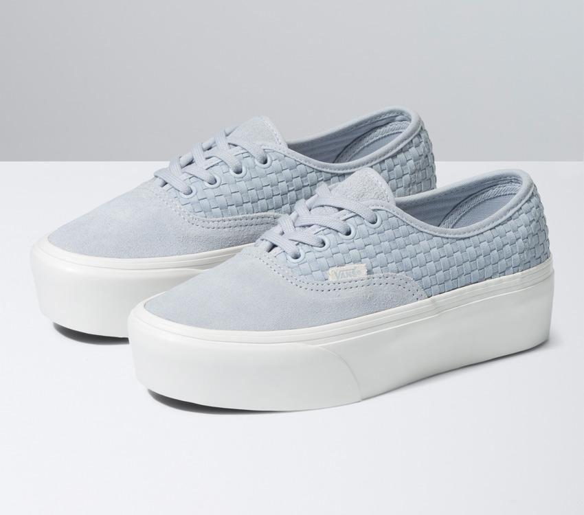 Vans Authentic Stackform Mens Womens - Micro Weave Gray Dawn VN0A4BVOUNY Shoes