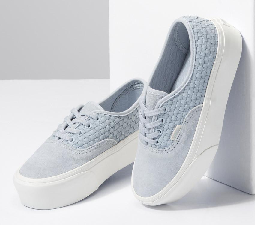 Vans Authentic Stackform Mens Womens - Micro Weave Gray Dawn VN0A4BVOUNY Shoes