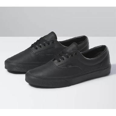 Vans ERA LEATHER BLACK MONO Mens Womens - (Leather) Black Mono VN0A4BV4X0S Shoes