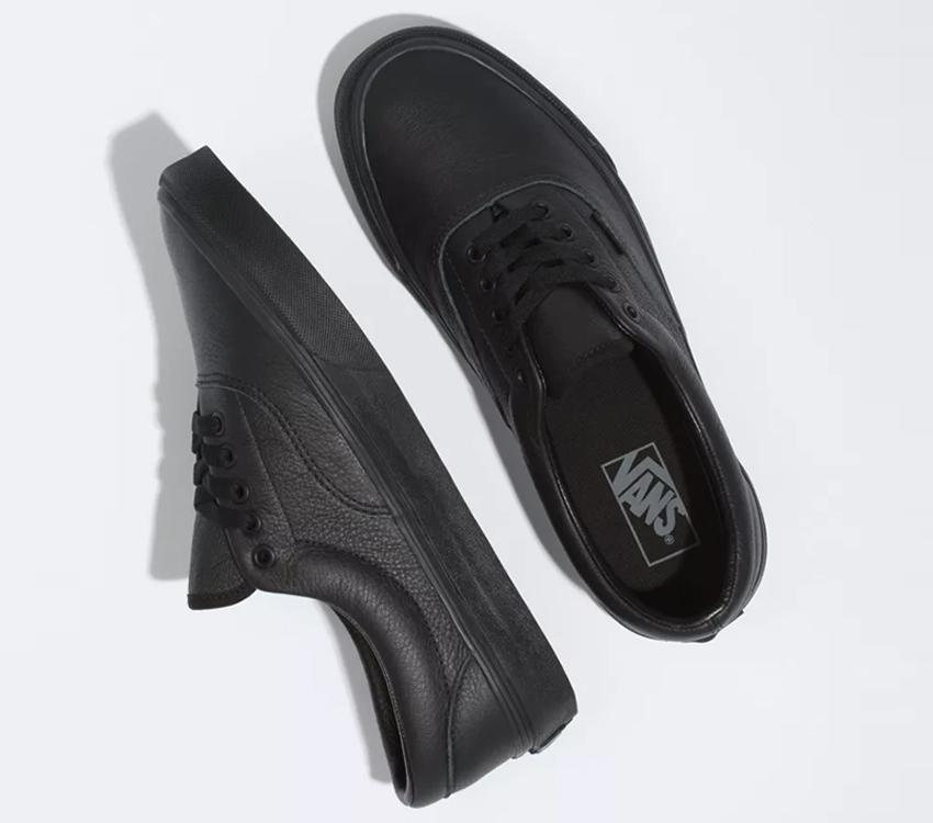 Vans ERA LEATHER BLACK MONO Mens Womens - (Leather) Black Mono VN0A4BV4X0S Shoes