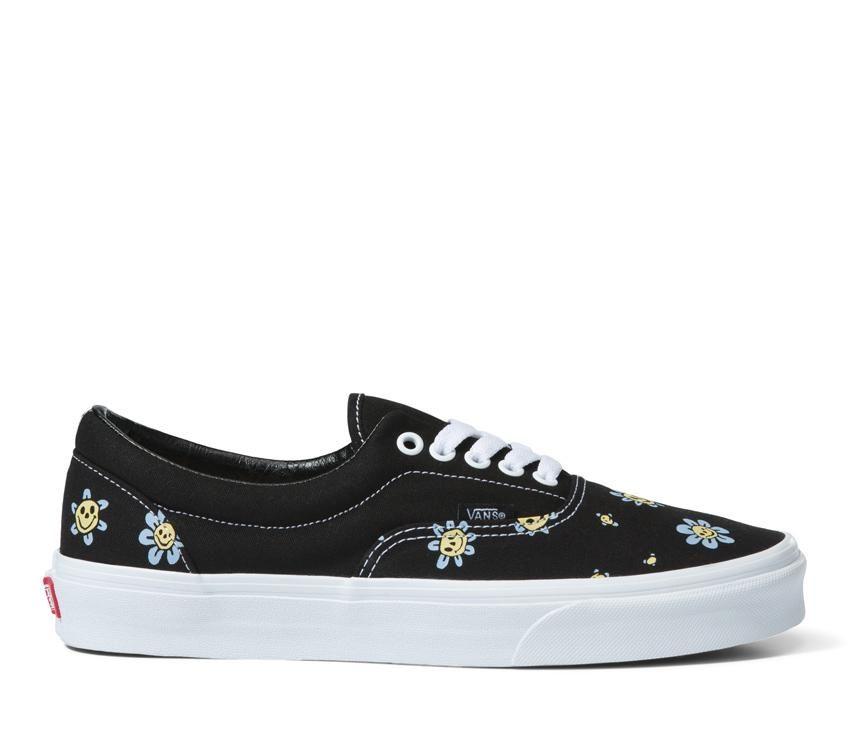 Vans Era Mens Womens - Trippy Grin Floral Black/Yellow VN0A5KX5Y23 Shoes