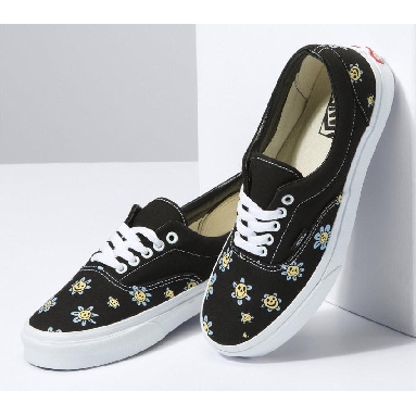 Vans Era Mens Womens - Trippy Grin Floral Black/Yellow VN0A5KX5Y23 Shoes