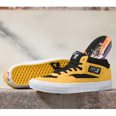 Vans x Bruce Lee Skate Half Cab Mens Womens - Bruce Lee Black/Yellow VN0A5FCDY23 Shoes