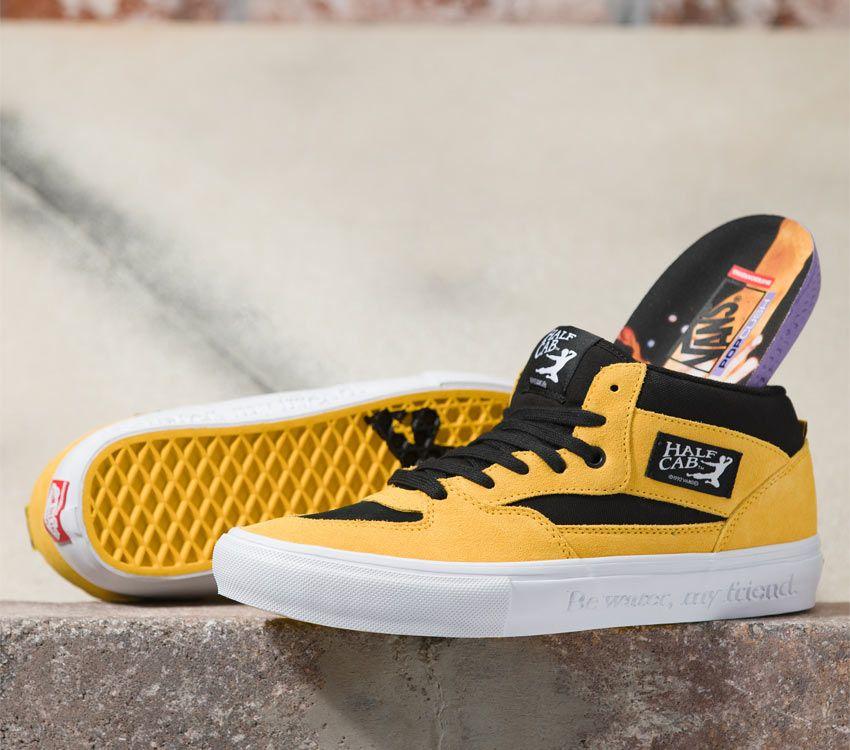 Vans x Bruce Lee Skate Half Cab Mens Womens - Bruce Lee Black/Yellow VN0A5FCDY23 Shoes