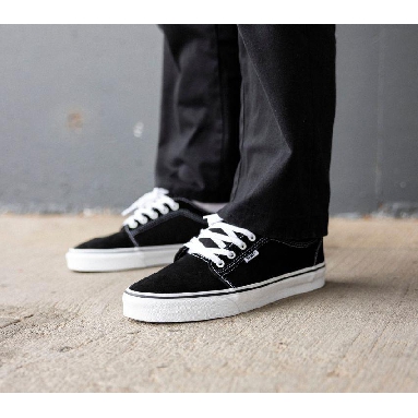 Vans Skate Chukka Low Mens Womens - Black/White VN0A4BX4Y28 Shoes