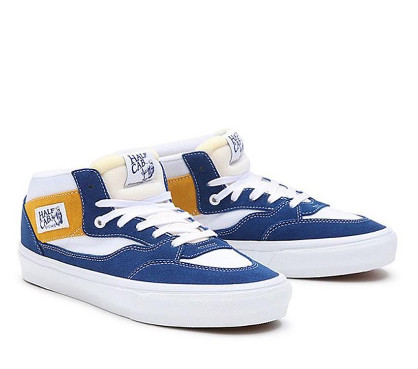 Vans Skate Half Cab 92 Mens Womens - Athletic Blue/Yellow VN0A4BXGBYL Shoes