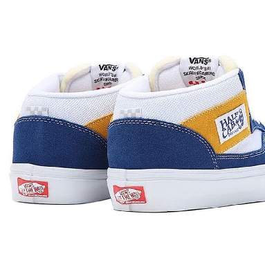 Vans Skate Half Cab 92 Mens Womens - Athletic Blue/Yellow VN0A4BXGBYL Shoes