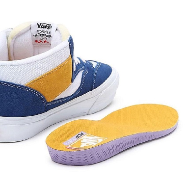 Vans Skate Half Cab 92 Mens Womens - Athletic Blue/Yellow VN0A4BXGBYL Shoes