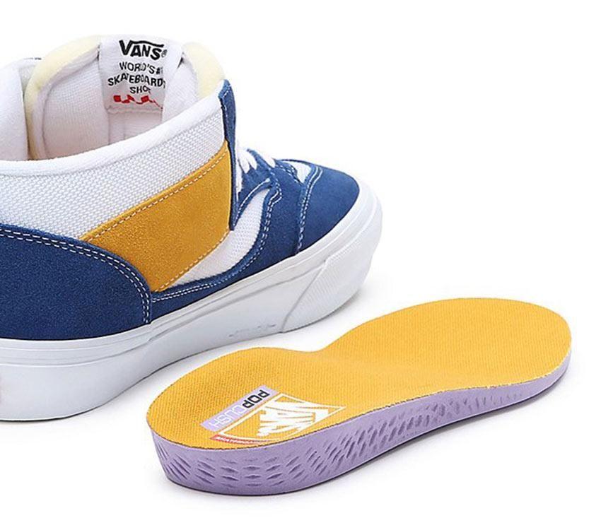 Vans Skate Half Cab 92 Mens Womens - Athletic Blue/Yellow VN0A4BXGBYL Shoes