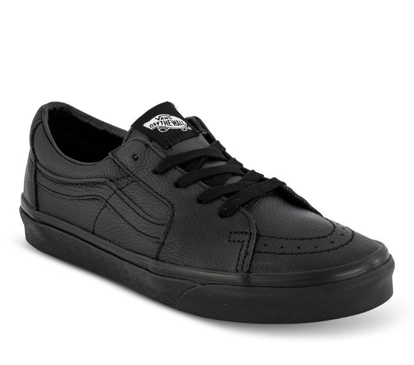 Vans Sk8-Low Leather Mens Womens - (Leather) Black VN0A5KXDBM8 Shoes