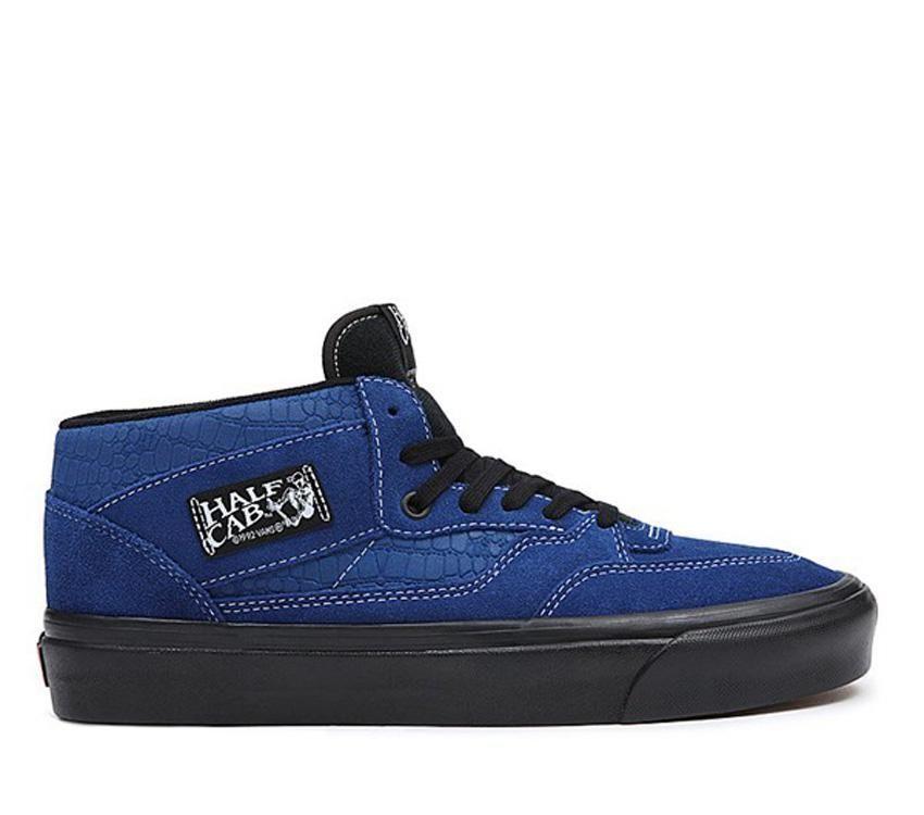 Vans Anaheim Factory Half Cab 33 Dx Mens Womens - Anaheim Factory OG Croc Emboss Blue/Black VN0A5KX6Y40 Shoes