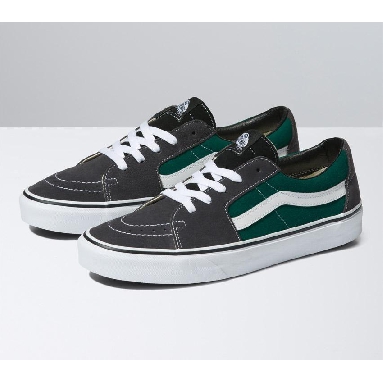 Vans Sk8-Low Mens Womens - Jungle Green/Charcoal VN0A5KXDJGC Shoes